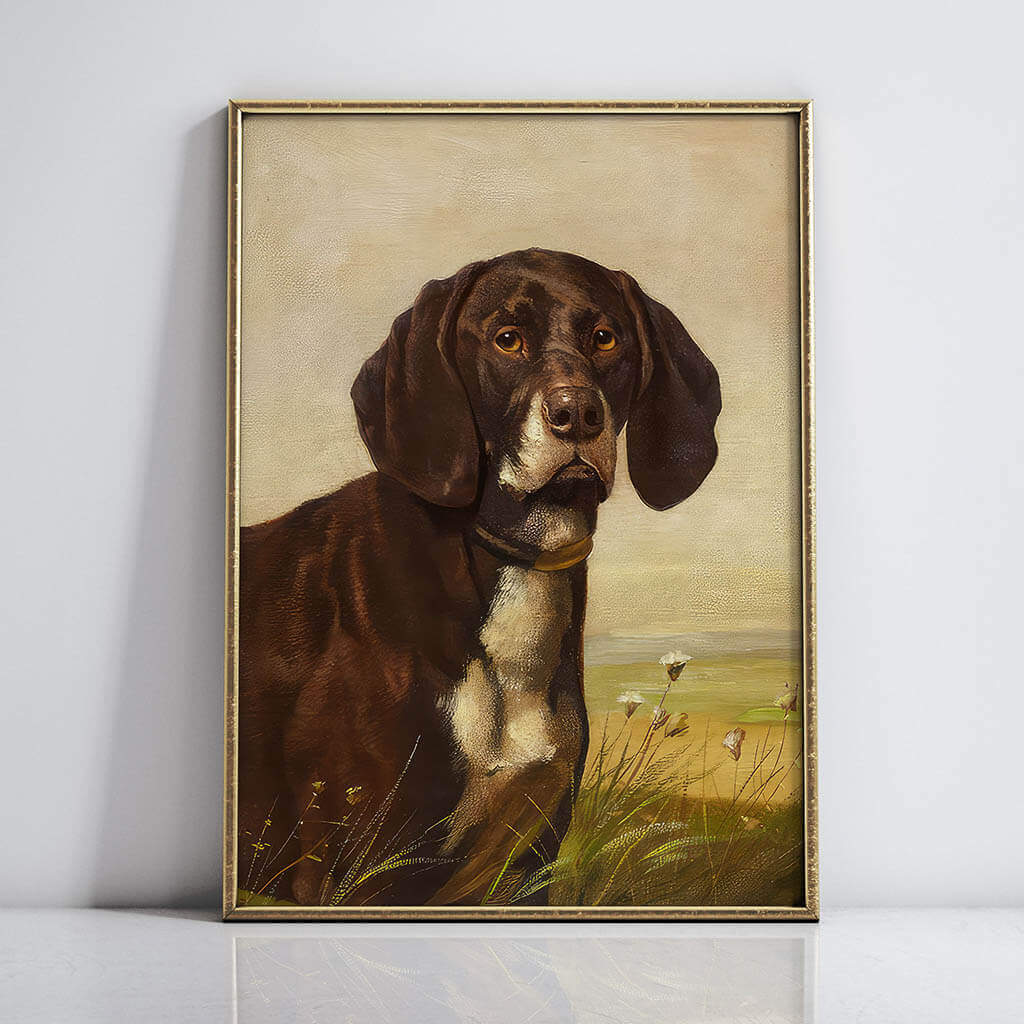 Portrait paintings of dogs