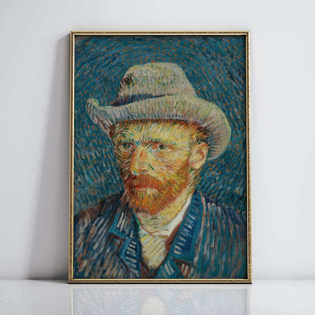 Self-Portrait with Grey Felt Hat