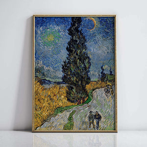 Road with Cypress and Star