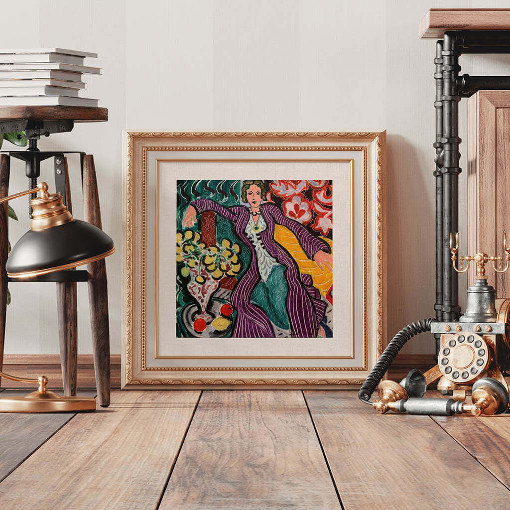 Woman in a Purple Coat