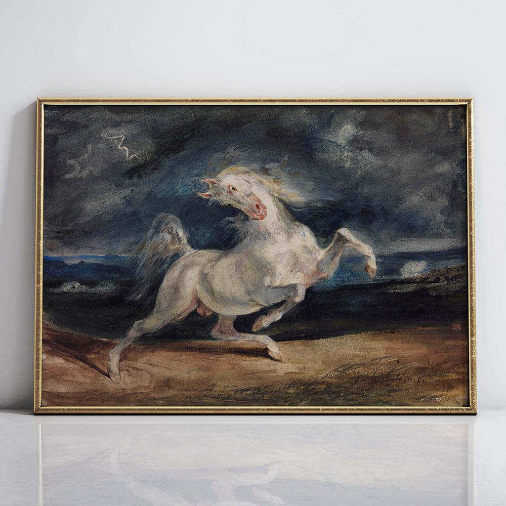Horse Frightened by Lightning