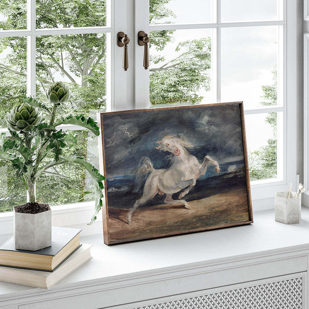 Horse Frightened by Lightning