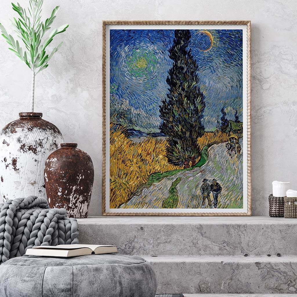 Road with Cypress and Star