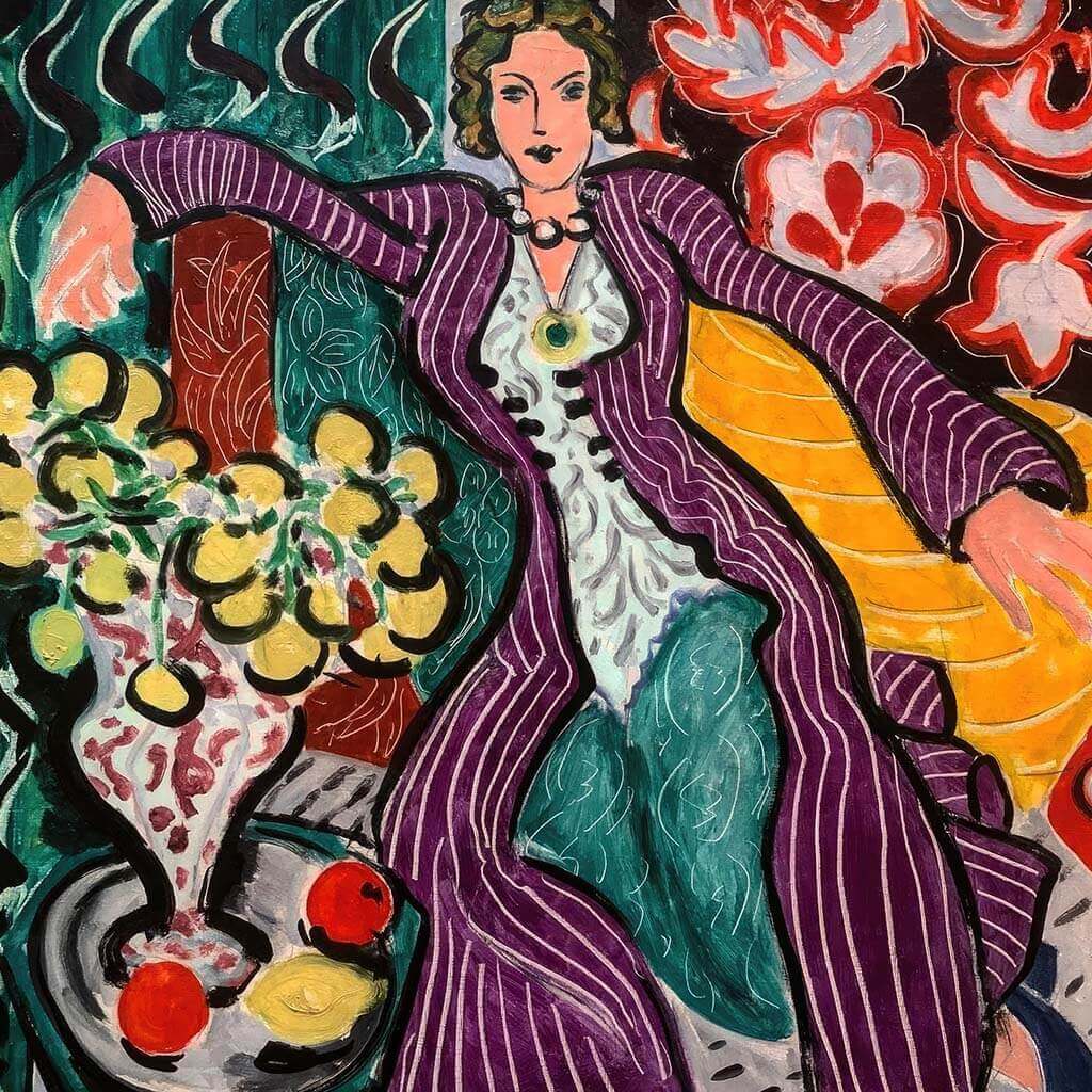 Woman in a Purple Coat