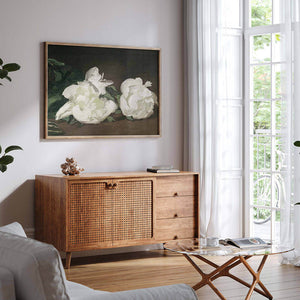 Branch Of White Peonies