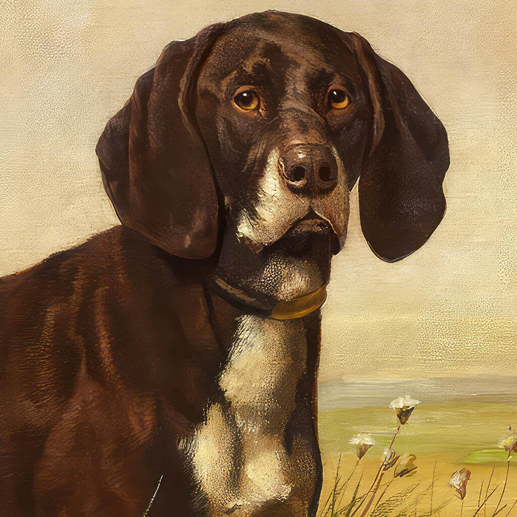 Portrait paintings of dogs