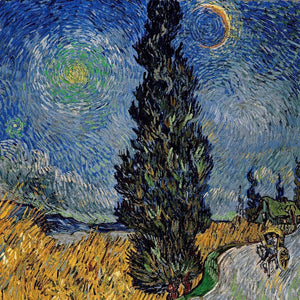 Road with Cypress and Star