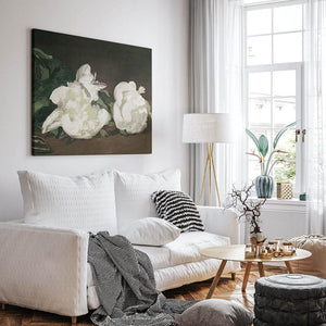 Branch Of White Peonies