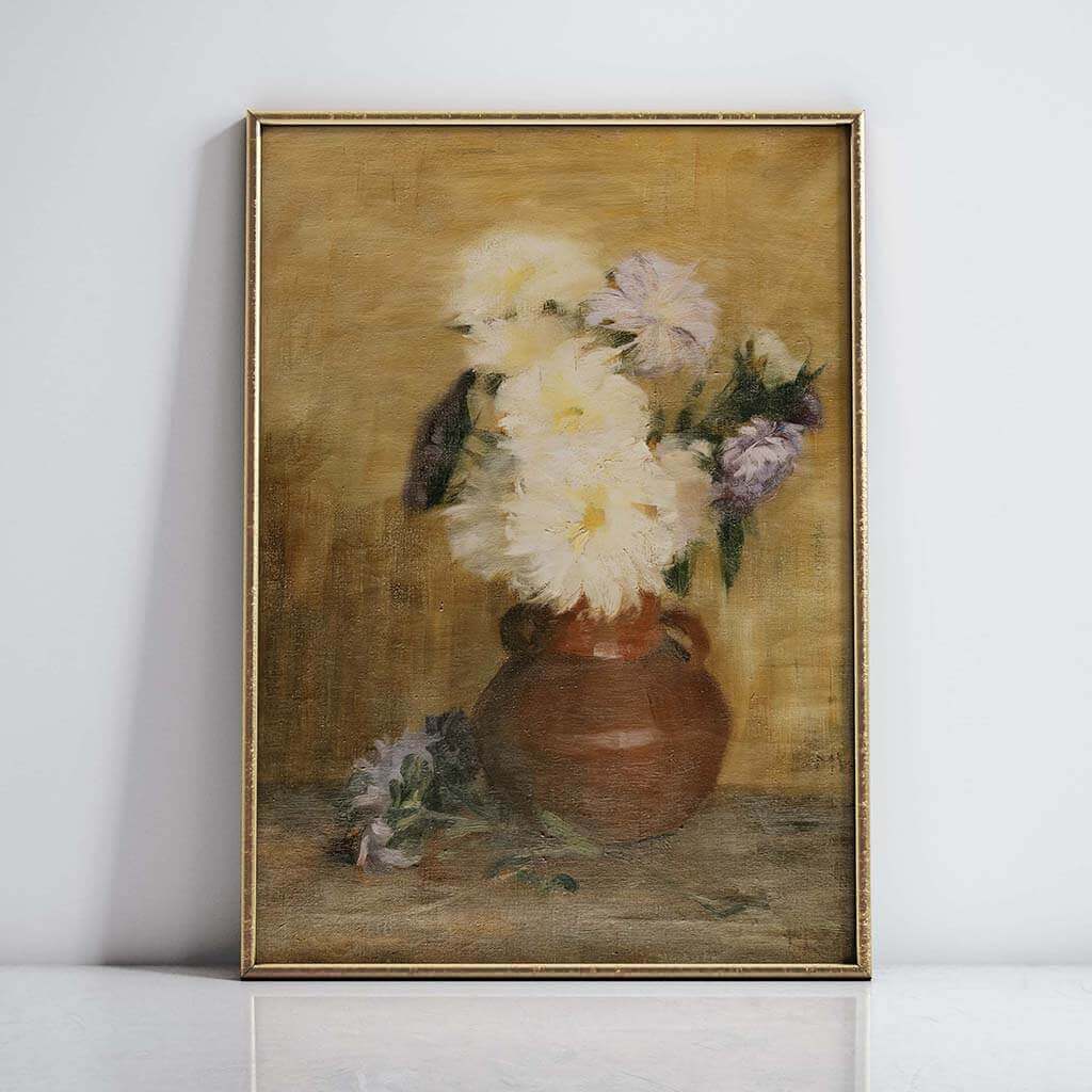 Aster in a Pottery Jar