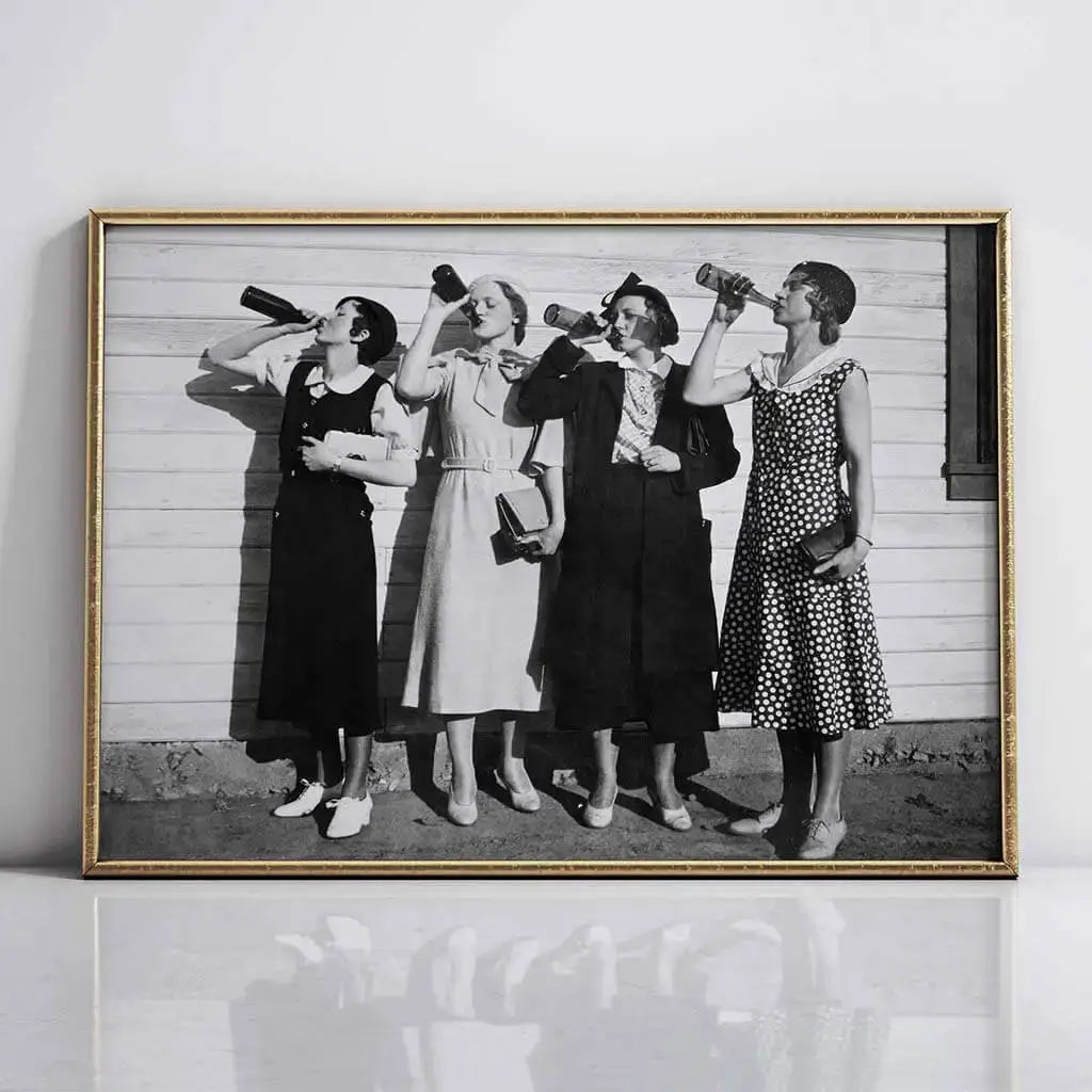 Prohibition Photo of Women Drinking