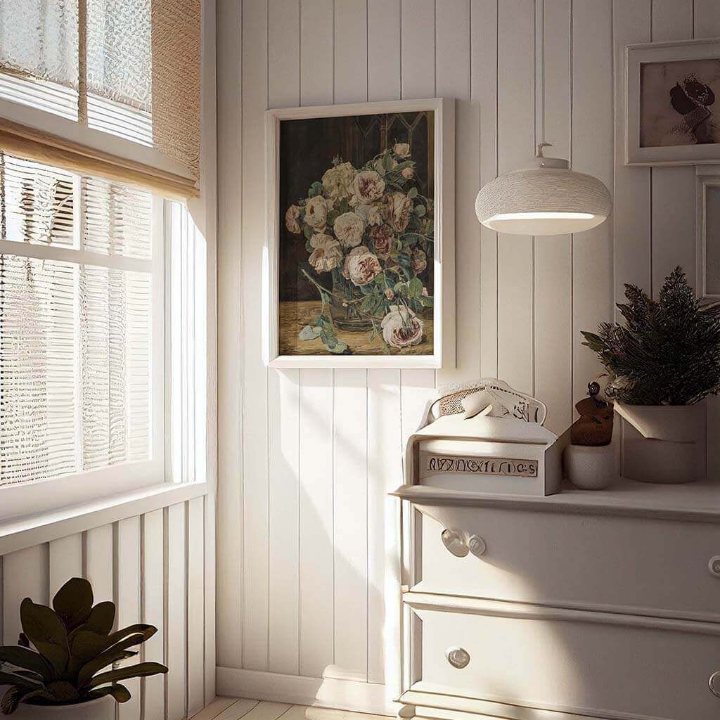 Bunch of Roses by a Window