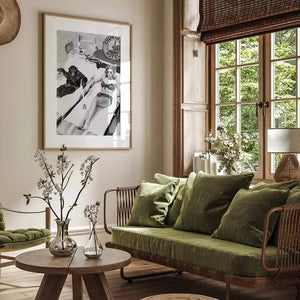 Chimpanzees and sunbathing women