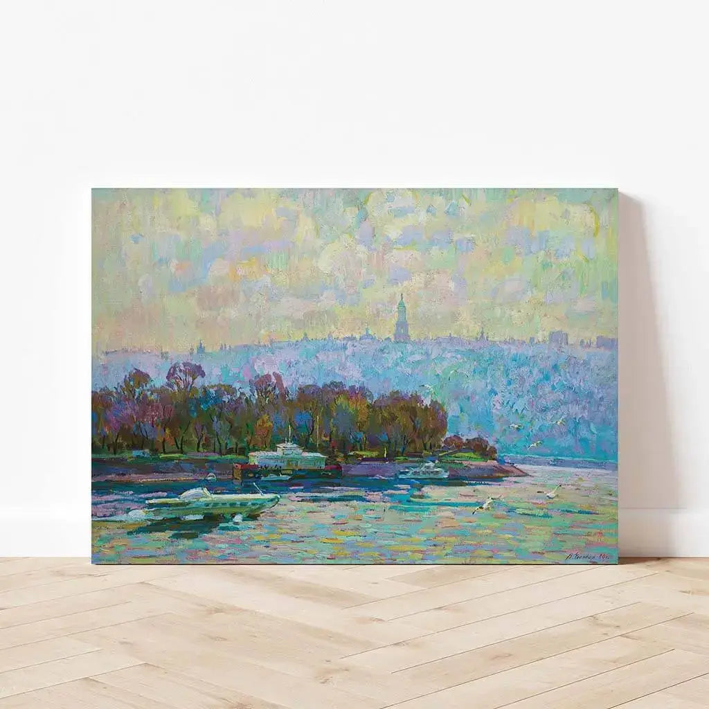 City of Colored Water Waves