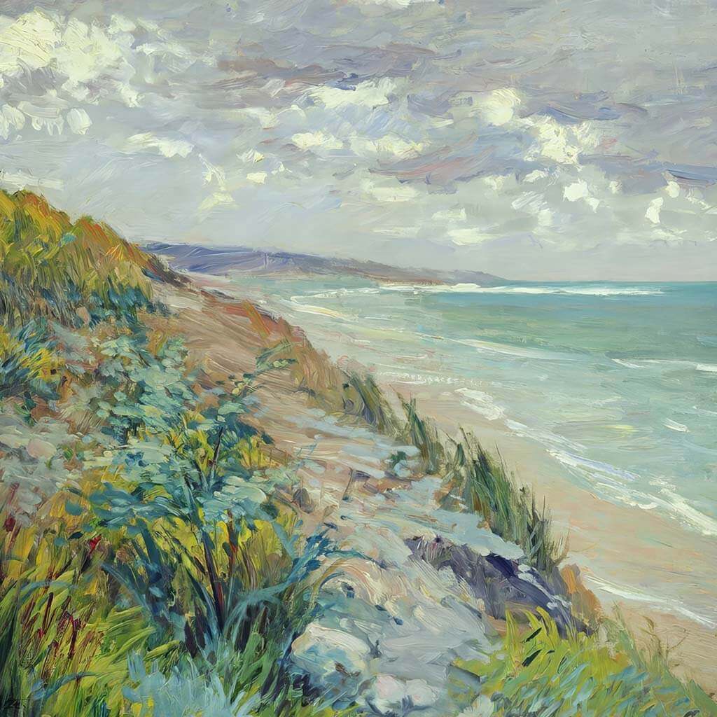 Cliffs by the Sea at Trouville