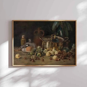 Copper Pot and Fruit