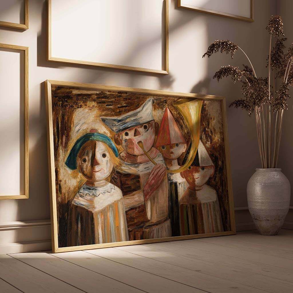 Four Children with a Trumpet