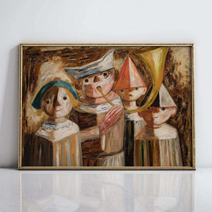 Four Children with a Trumpet