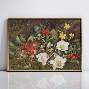 Holly And Christmas Roses