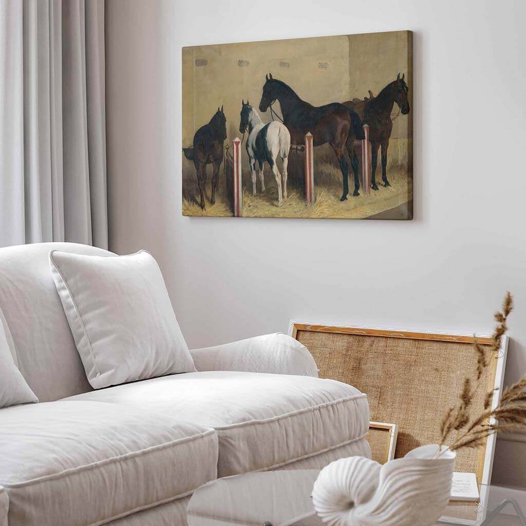 Horses In Stable