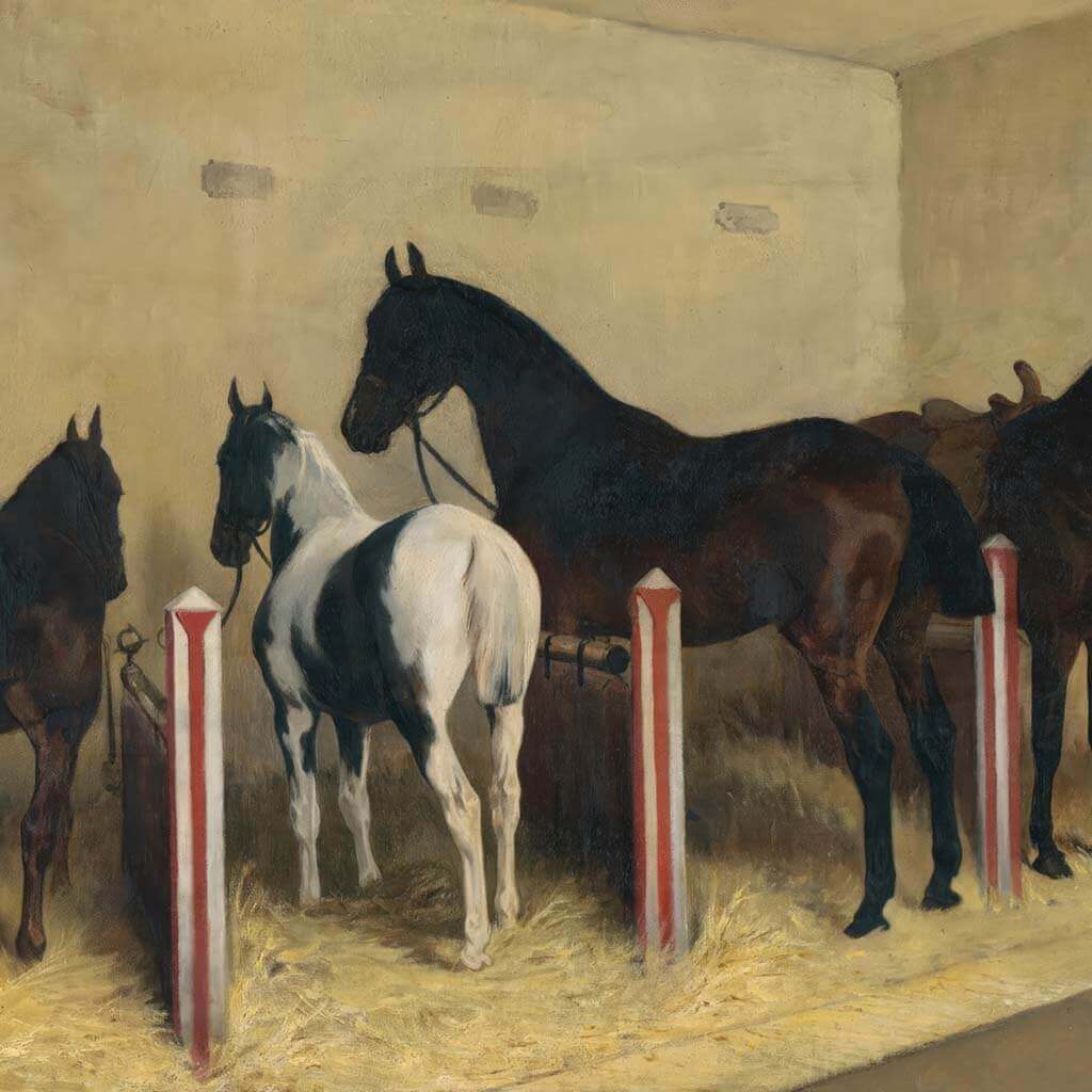 Horses In Stable