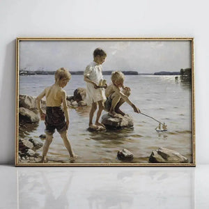 Playing On The Shore
