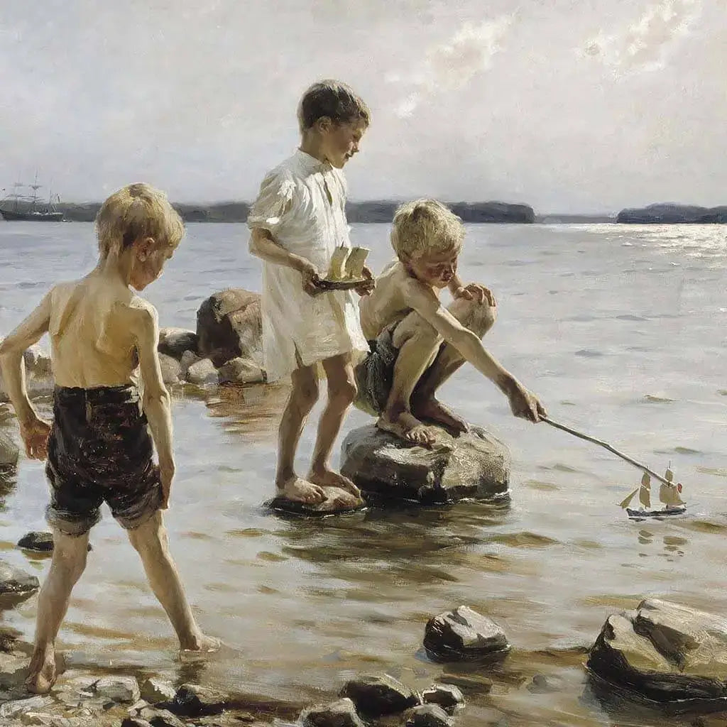 Playing On The Shore