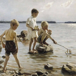Playing On The Shore