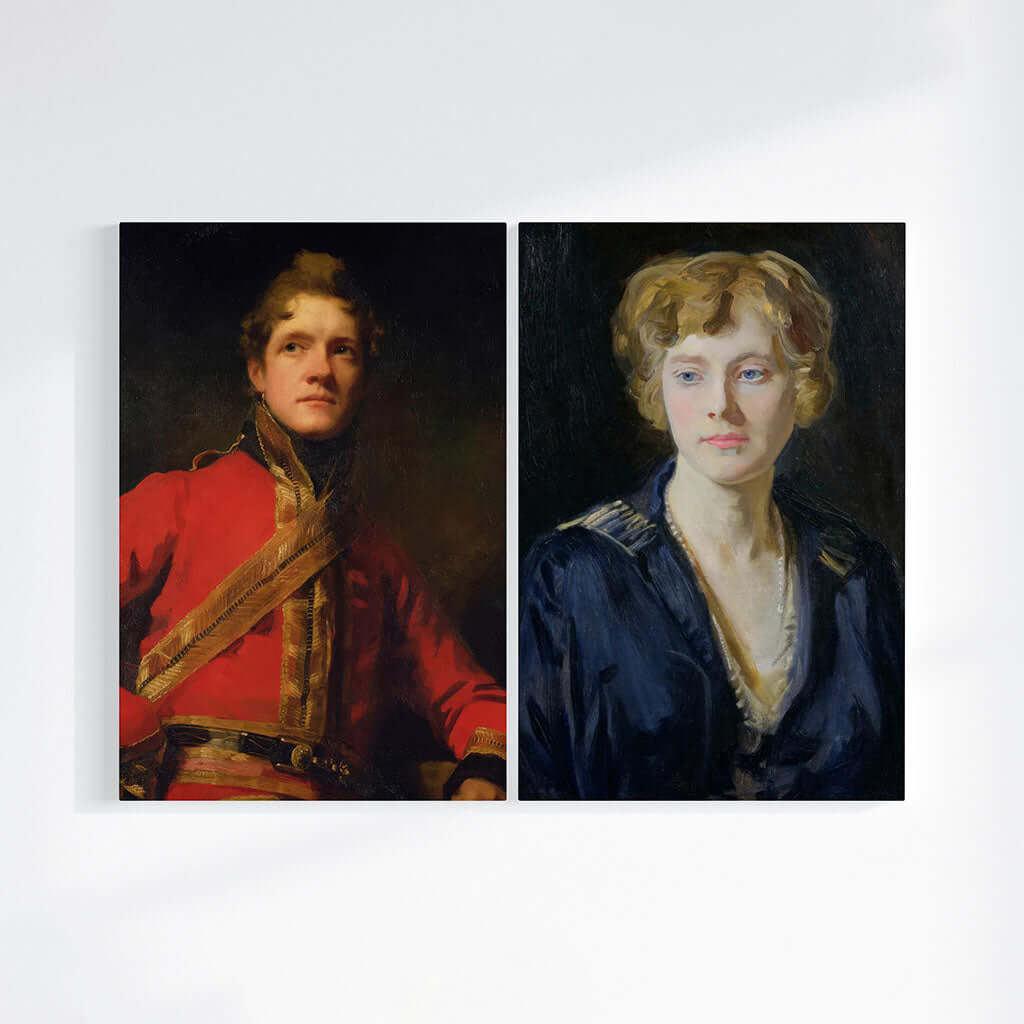 Portrait of Colonel Morrison and a Blonde Woman