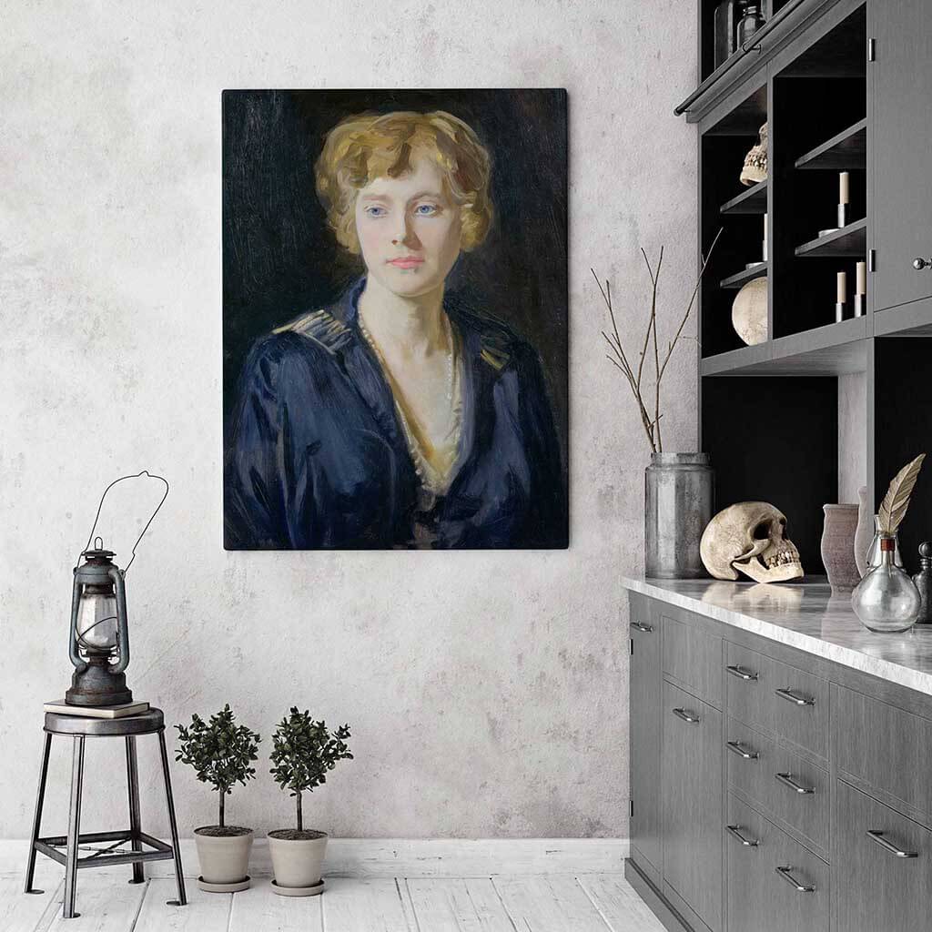 Portrait of a Fair-Haired Woman