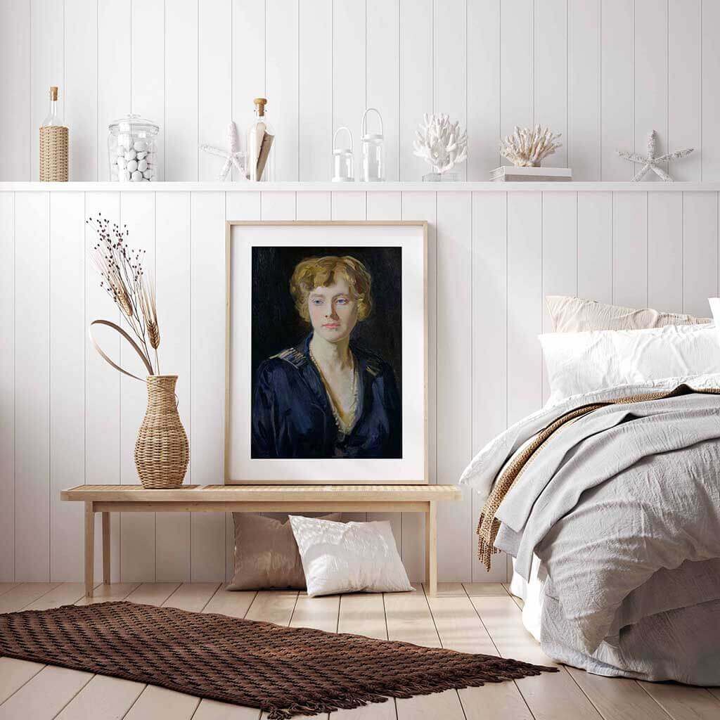 Portrait of a Fair-Haired Woman