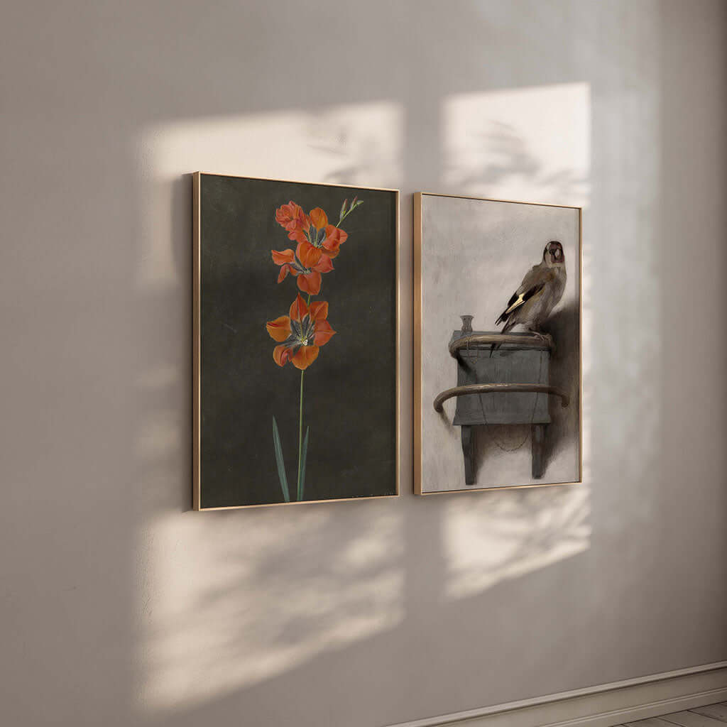 Red lily & Retro Bird