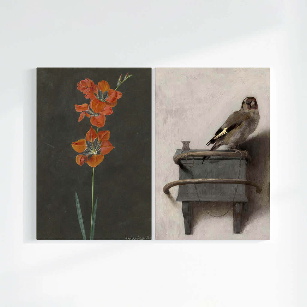 Red lily & Retro Bird