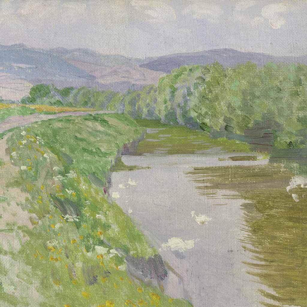 Riverside Path in Spring