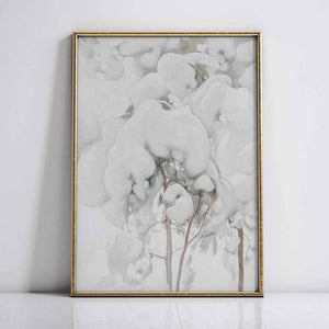 Snow-Covered Pine Saplings
