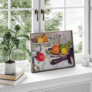 Still Life of Fruit on a White Tablecloth