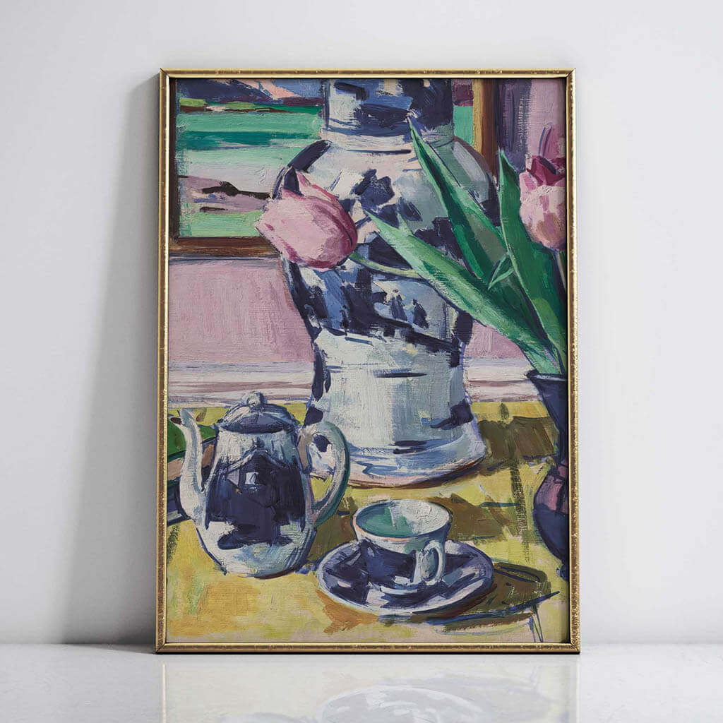 Still Life with Tulips and Iona