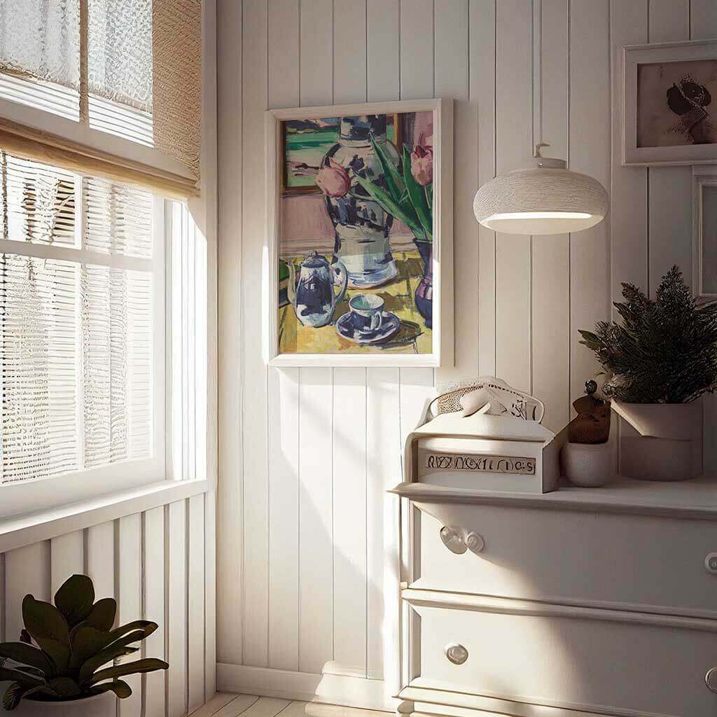 Still Life with Tulips and Iona