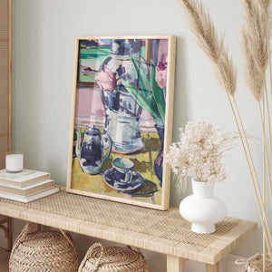 Still Life with Tulips and Iona