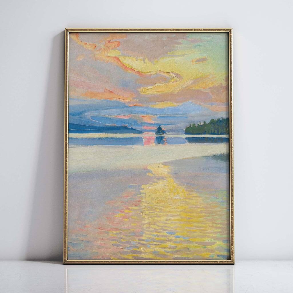 Sunset over Lake Ruovesi
