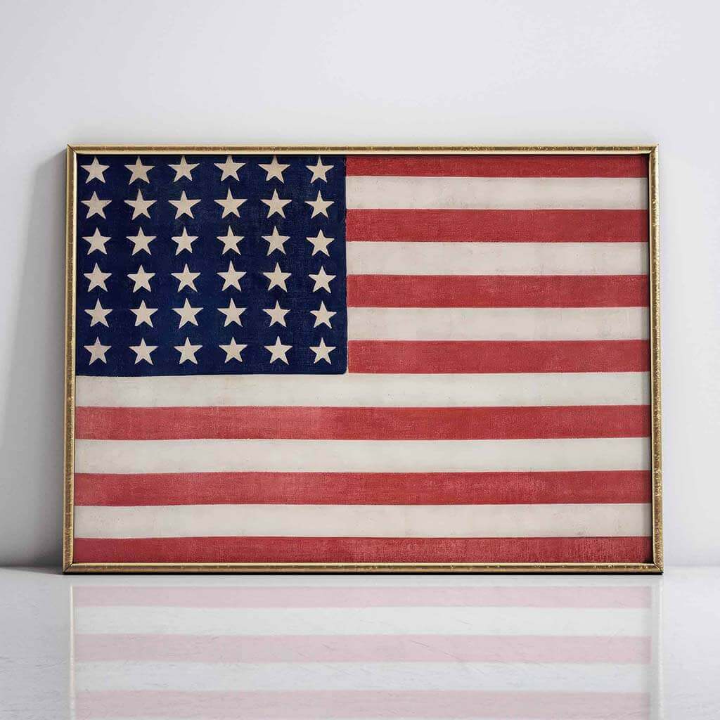 Thirty-Six Star American Flag