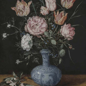 Tulips and Roses in Oriental Pottery
