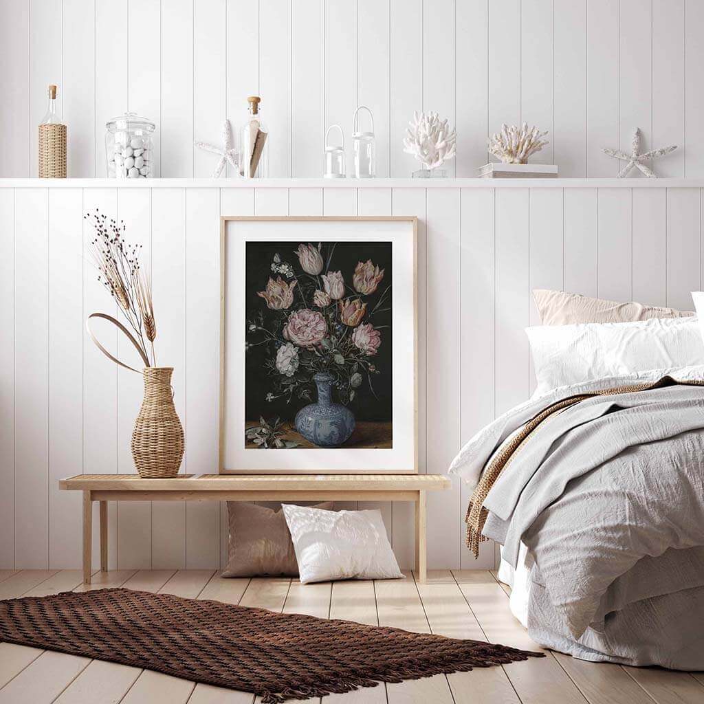 Tulips and Roses in Oriental Pottery
