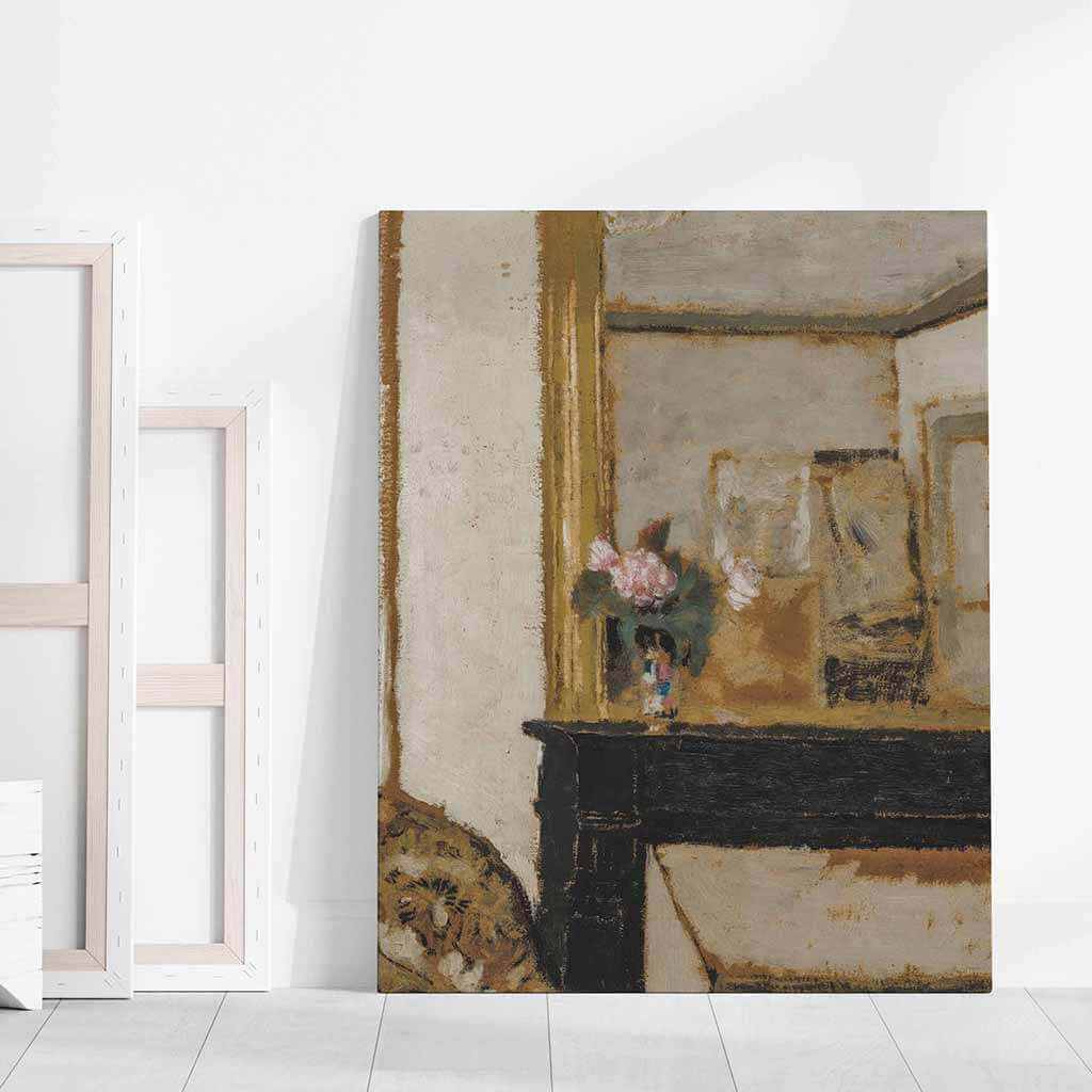 Flowers on a Mantelpiece
