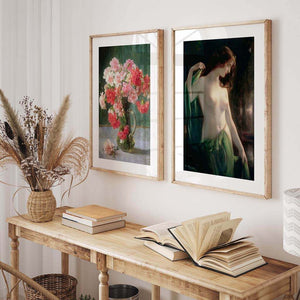Water Nymph and Still life of Carnations