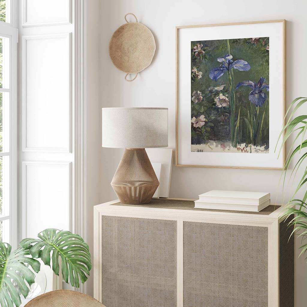Wild Roses And Irises
