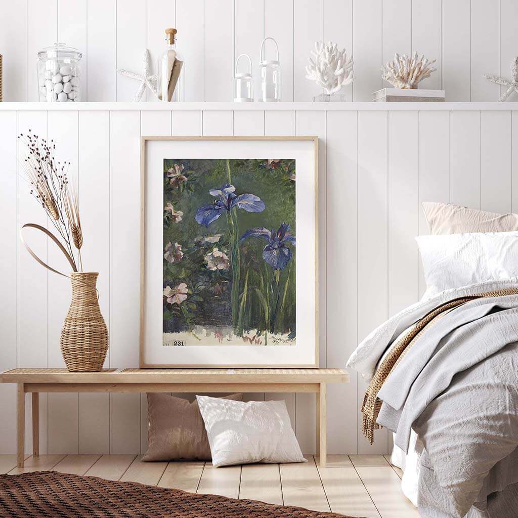 Wild Roses And Irises