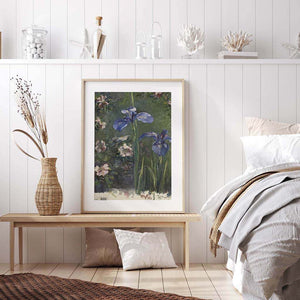 Wild Roses And Irises