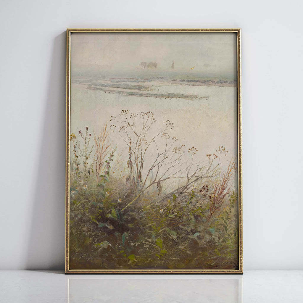 Winter Riverbank Wall Artwork