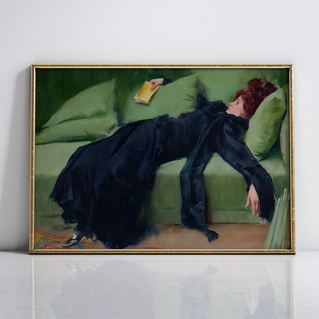 Decadent Young Woman, After the Dance Printable Wall Art 