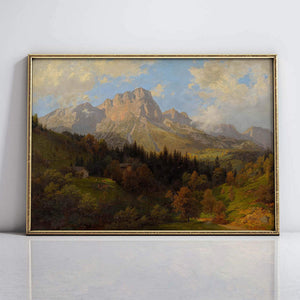 Alpine Landscape Artwork 